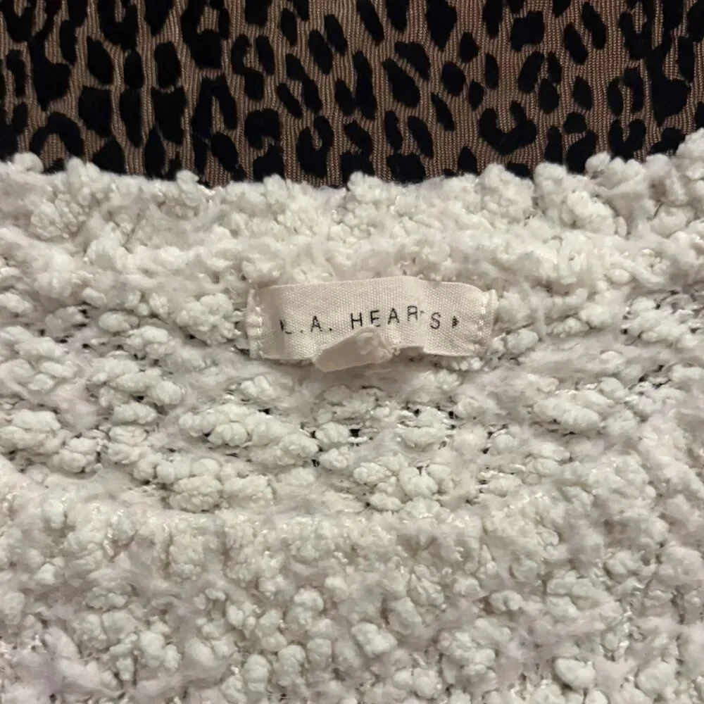LA Hearts Cropped Knit Sweater